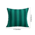 thumbnail image 3 of CaiYueKe Outdoor Waterproof Pillow Cover, 18 x 18 inch Striped Pattern Decorative Cushion Case, Patio Garden Balcony Sofa Chair Throw Pillowcase, Weather Resistant Home Decor, 3 of 7