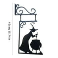 thumbnail image 3 of pdqouc Metal Halloween Wall Art Deco Home Office Living Room Garden Bedroom Decorative Sculpture Halloween Hanging Decorations Home Holiday Party Ornaments Gifts, 3 of 4