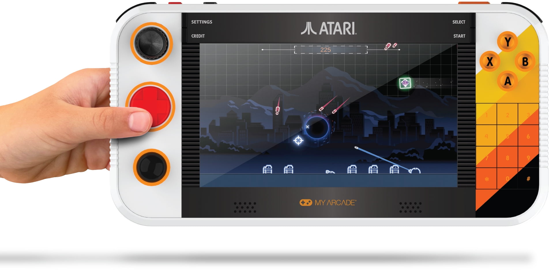 My Arcade - DGUNL-7065 Atari Gamestation Go Portable Handheld Gaming System Rechargeable