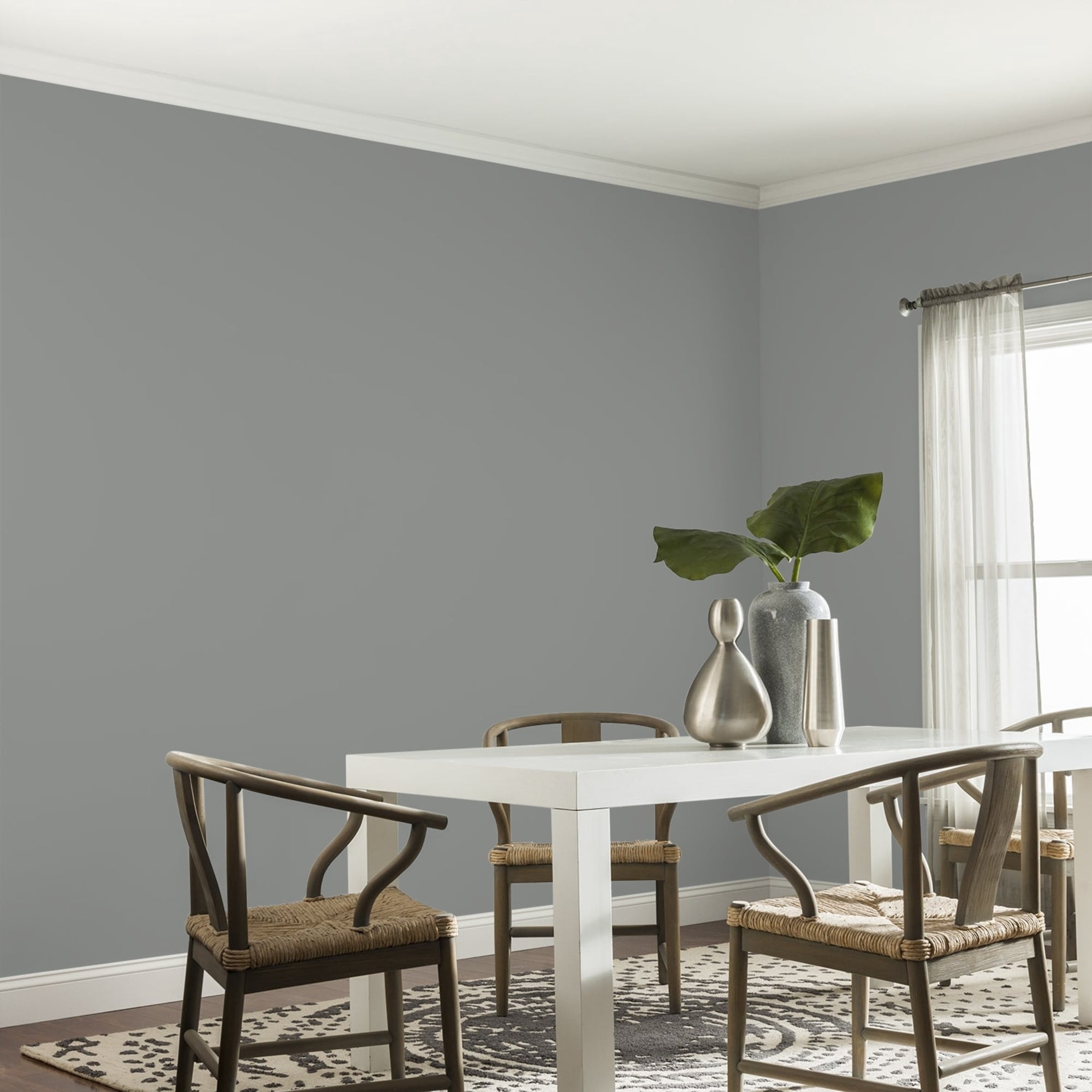 Glidden HEP Phoenix Fossil / Gray, Eggshell Interior Paint with Primer, 1 Gallon