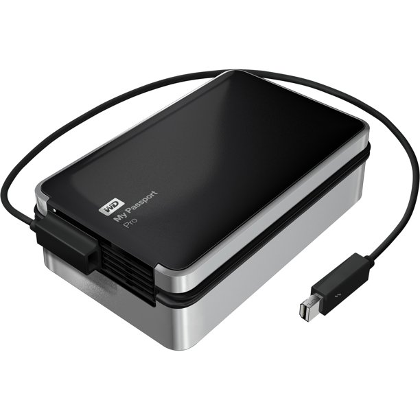 My Passport Pro Portable RAID Storage with Integrated Thunderbolt Cable