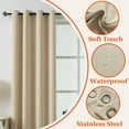 Outdoor Blackout Curtains, Heavy Weighted Patio Waterproof Curtains