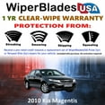 thumbnail image 2 of 2010 Kia Magentis Beam Wiper Blades Wipers w/1yr Warranty (Set of 2) (WiperBladesUSA), 2 of 5
