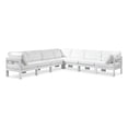 thumbnail image 1 of Meridian Furniture Nizuc White Outdoor Patio Modular Sectional, 1 of 9