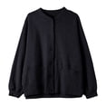 thumbnail image 1 of WEAIXIMIUNG Sweatshirts Courts pour Femmes Zip Manteau Début Automne Court, 1 of 8