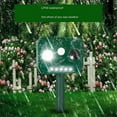 thumbnail image 3 of Solar Ultrasonic Animal Repellent Outdoor,Deer Repellent Device with Flashing Light for Yard, Waterproof 2Pcs, 3 of 5