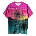 thumbnail image 4 of Blusa informal de manga corta con estampado de flores y mangas cortas para mujer Fridja gope3163, 4 of 5