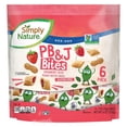 thumbnail image 6 of Simply Nature PB&J Bites Strawberry Filled Peanut Butter Snack, Gluten Free, Non-GMO, 6 Pack, 6 oz, 6 of 6