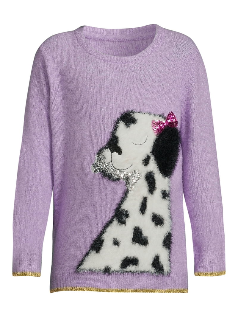 Nik and Leksi Girls Embellished Sweater - Stylish & Soft - Walmart.com