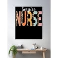 thumbnail image 2 of Nurse Hospice Nurse Cheetah Print Rn Cute Hospice Nurse Gear Poster Wall Art, Modern Wall Decor, 16x24 UNFRAMED, 2 of 3