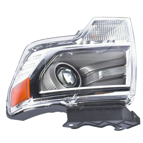 GELUOXI Left Side HID/Xenon Chrome Projector Headlight for 2013-2014 Ford F-150 DL3Z13008AC FO2518120