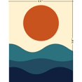thumbnail image 4 of K&L DESIGN CO. Ocean Waves and Sun Wall Art - 11x14" Unframed Print, Geometric Design, 4 of 6