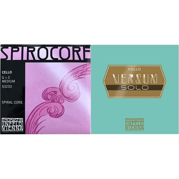 Cello Strings Set Versum Solo A D, Spirocore Tungsten G C (4/4)