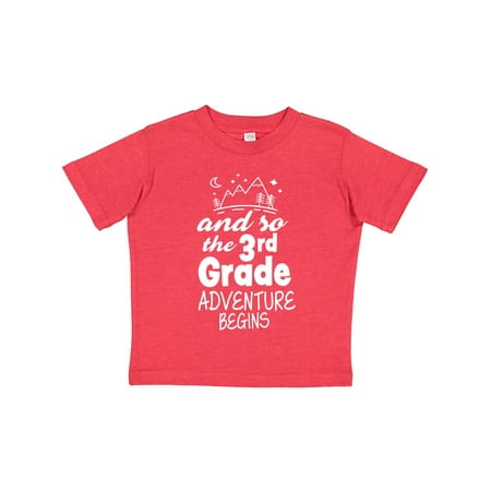 

Inktastic The 3rd Grade Adventure Begins Gift Toddler Boy or Toddler Girl T-Shirt