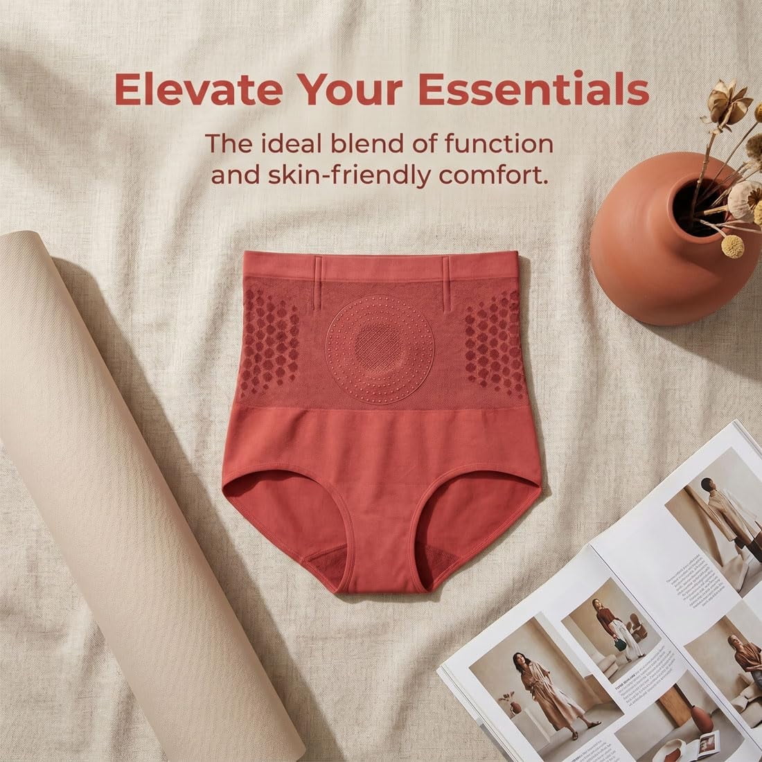 Thermogenic Fat-Burning Sculpting Shorts for Women, High-Waisted Tummy Control Shapewear, Breathable Compression Underwear for Everyday Wear and Workout