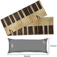 thumbnail image 6 of Body Pillow Cover 21x54 inches Vintage Music Notes Satin Pillow Case Cover with Zipper Soft Breathable Long Pillowcase for Hair and Skin, 6 of 6