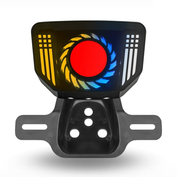 Luz trasera LED con escaneo de animación dinámica, respiración DRL, motocicleta