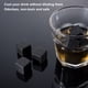 thumbnail image 3 of Juego de 9 piedras para enfriar whisky en bolsa de almacenamiento, hechas de basalto negro, ideales para mantener tus bebidas frías sin diluirlas., 3 of 7