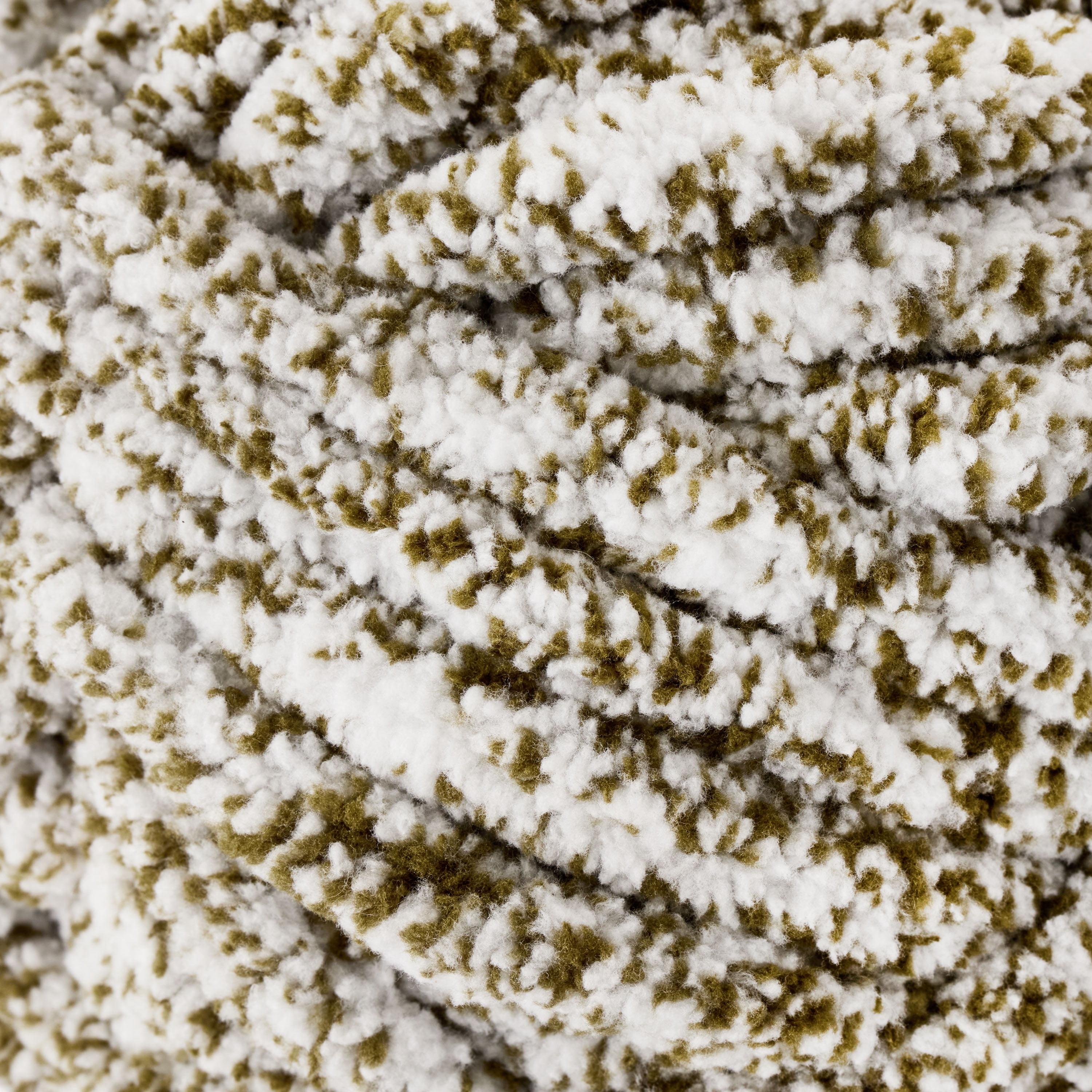 Mainstays Heathered Chenille Yarn, 33 yd, Winter Moss, 100% Polyester, Super Bulky, Pack of 4