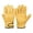 Yellow, variant on Durable PU Leather Work Gloves, Adjustable Wrist Strap Protective Gloves, Puncture‑Resistant Heavy‑Duty Utility Gloves, Flexible Full‑Finger Safety Hand Gear, Gloves for Gardening Construction