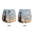 thumbnail image 5 of Lsque Elephant Giraffe Printed Women's Running Shorts with Liner Pockets,Elastic Quick Dry Workout Athletic Gym Yoga Shorts,Womens High Waist Shorts-Small, 5 of 9