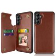 thumbnail image 1 of Takfox Leather Case for Galaxy A14 5G,Samsung A14 5G Phone Case,Luxury PU Leather Shockproof Protective Wallet Cover with Card Holder,Double Magnetic Clasp and Durable Folio Flip Slim Hard Case-Brown, 1 of 10