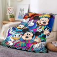 thumbnail image 3 of Manta ligera con estampado de Mickey Minnie de Disney para sala de estar, dormitorio, habitación de los niños, manta cálida, regalo de Navidad, 3 of 5