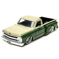 thumbnail image 2 of 1969 Chevrolet C10 Stepside Pickup Truck Dark Green and Beige "Just Trucks" Series 1/24 Diecast Model Car by Jada, 2 of 3