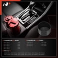 thumbnail image 2 of A-Premium Cup Holder Insert Compatible with Dodge Ram 1500 2500 3500, Ram 4500 5500, Center Console, Black, Replace# 1EB17DX9AB, 2 of 6