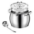 thumbnail image 3 of Luzkey Grease Collection Container with Sieve, Oil Storage Can, Multi-purpose Oil Container with Practical Handle, Large Capacity, Kitchen Accessory Made of 3.5L, 3 of 8