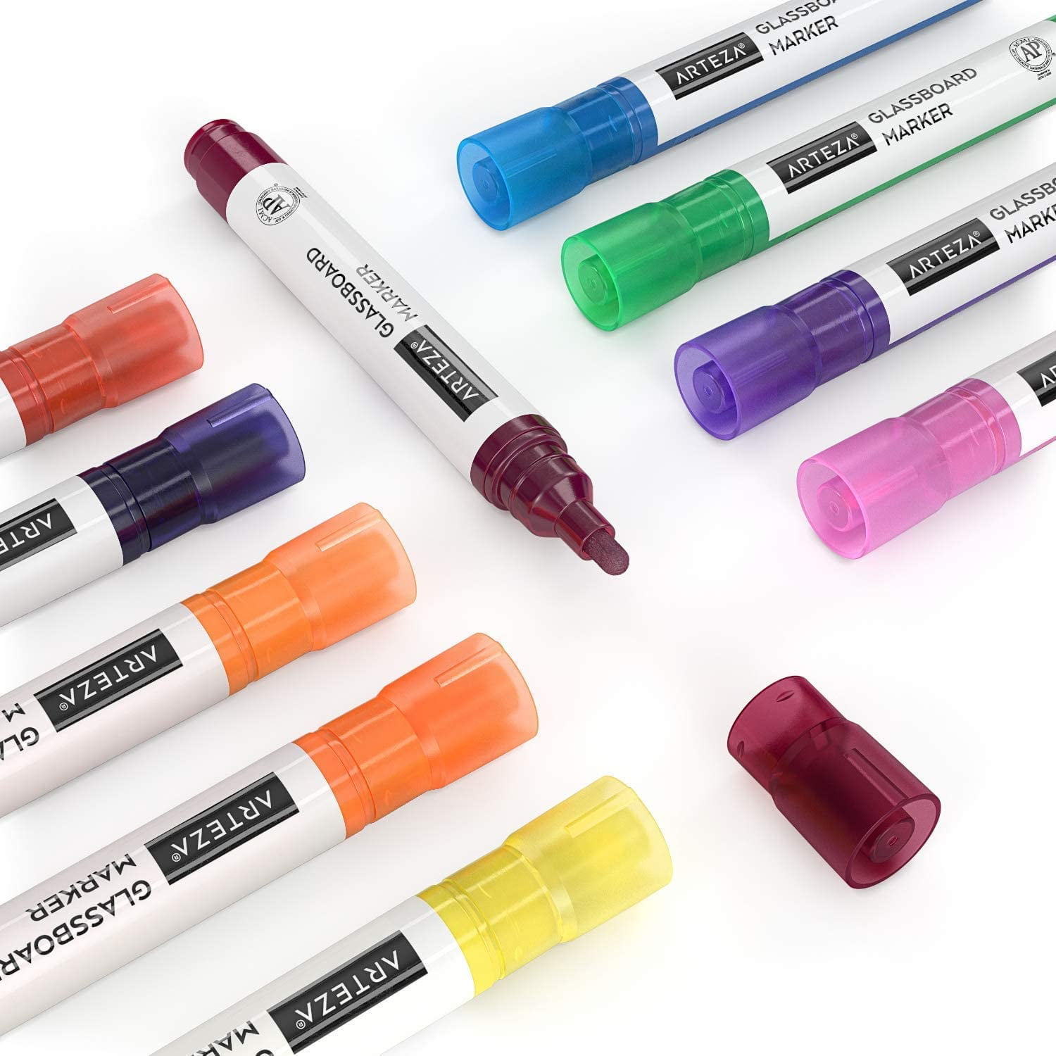 ✨一点限り✨ARTEZA 10色 ガラスボードマーカー 50409424-daf2-4d9b-af17-