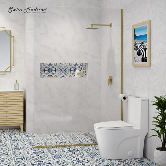 St. Tropez One Piece Elongated Toilet Dual Vortex Flush 1.1/1.6 gpf with 10" Rough In