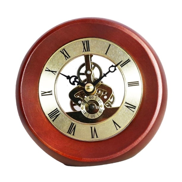 Reloj de engranajes, reloj de mesa rodante, reloj de escritorio decorativo único, reloj industrial Steampunk A