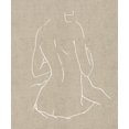 thumbnail image 2 of Blake, Madeline 20x23 White Modern Wood Framed Museum Art Print Titled - Female Figure Natural III, 2 of 4