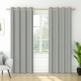 thumbnail image 5 of Nanqianyi Gray Blackout Curtains for Bedroom 84 Inch Long, 2 Panels Set With Top Grommet for Living Room Window, Grey Curtains 52 x 84 Inch, 5 of 10