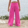 thumbnail image 7 of LADIGASU Girls Pants Casual Smocked High Waist Pant Loose Wide Leg Long Trousers 4-14 Years, 7 of 7