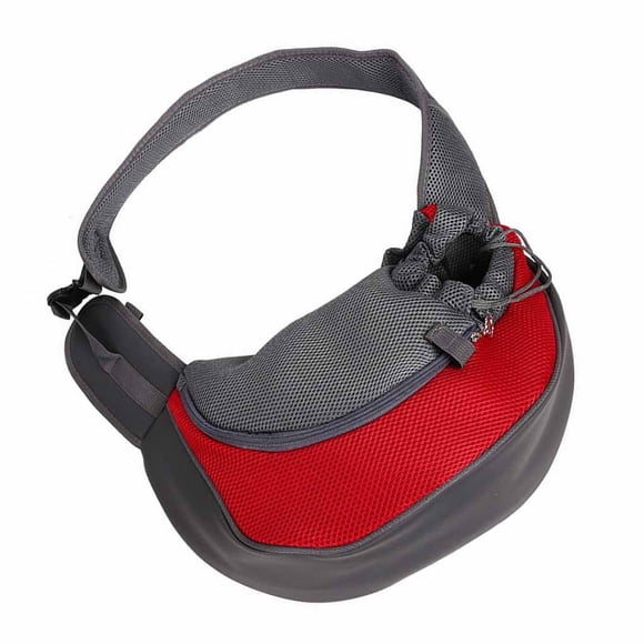 crativent Pet Dog Cat Puppy Carrier Comfort Travel Tote Shoulder Bag Sling Backpack red S