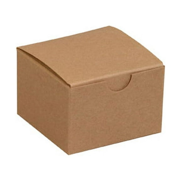 3" x 3" x 2" Kraft Gift Boxes - 100 Per Case
