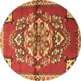 thumbnail image 1 of Ahgly Company Indoor Round Persian Brown Traditional Area Rugs, 5' Round, 1 of 4