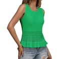 thumbnail image 5 of Sleeveless Women Crochet Casual Knit Tank Tops Sweater Vest, 5 of 7