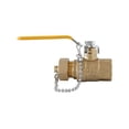 thumbnail image 3 of 3/4" Full Port Brass Ball Valve with Chain and Cap (3/4" Female Thread x Hose Thread) 26.99, 3 of 3