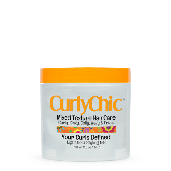 CurlyChic 11.5 Oz. Mixed Texture Hair Light Hold Styling Gel