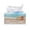 Beach Seashell Pattern, variant on Psesaysky PU Leather Rectangle Tissue Box Cover, with Buckle Easy to Clean Tissue Box Holder for Tabletop Living Room, Beach Seashell Pattern