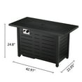 thumbnail image 2 of KNDKO 43" Outdoor Propane Fire Pit Table - 50,000 BTU Auto-Ignition Gas Fire Table with Lid, Weather-resistant Backyard Heater for Patio, Deck & Garden, 2 of 9