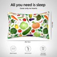 thumbnail image 6 of Disketp Vegetables2 Satin Pillowcase For Hair And Skin - Satin Pillow Cases Standard Size 20x30 Inches With Zipper,Gifts For Women Men, 6 of 8