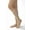 Natural, variant on JOBST Opaque Knee High 30-40 mmHg Compression Stockings, Open Toe, Small, Classic Black