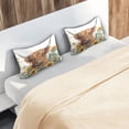 thumbnail image 3 of Satin Pillowcase Home Luxury Envelope Pillowcases Soft And Smooth A Highland Cow, 3 of 6