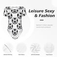 thumbnail image 4 of Balery Happy Soccer Body de cuello redondo de manga corta para mujer Tops de manga corta Tops básicos-X-Large, 4 of 7