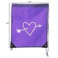 thumbnail image 2 of Valentine's Day Bags, Drawstring Cinch Backpacks, Valentines Day Gift Bags, 2 of 2