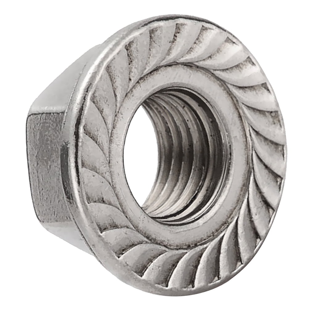 A2 Serrated Flange Flanged Nut 20 Pack M12 Stainless Steel 